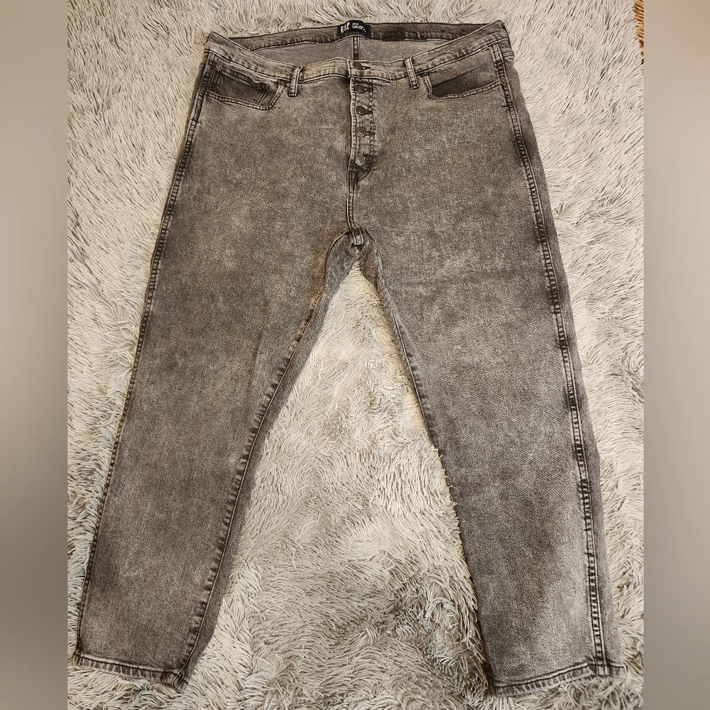 Gap Vintage Slim Button Fly Blackwash Demin - Picture 1 of 7